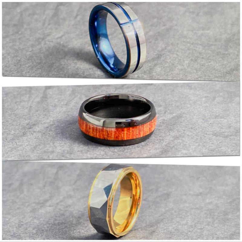 Three Wedding Band including The Bowman