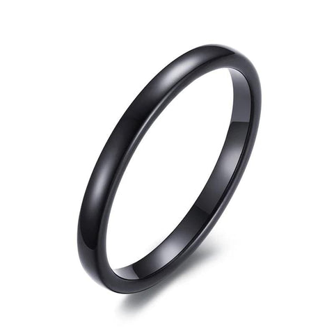 Image of Thin Black Men's Tungsten Wedding Band  | The Arthur