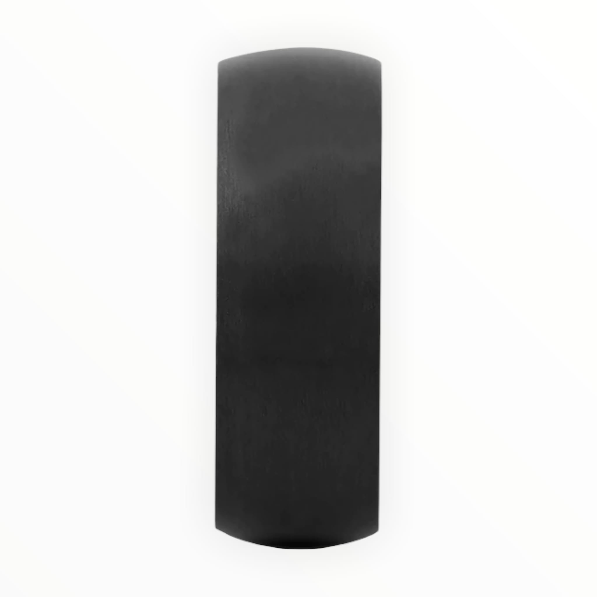 Black Zirconium Men's Wedding Band with Dome Design Front View | The Electron