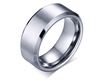 Men's Tungsten Wedding Band with Beveled Edging | The Athos main image