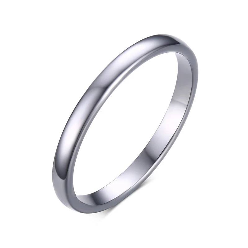 Thin Silver Men's Tungsten Wedding Band  | The Artisan